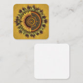 文化ひまわり：織り美しい 紹介カード (正面/裏面)