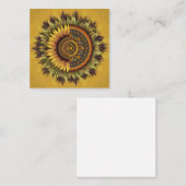 文化ひまわり：織り美しい 紹介カード (正面/裏面)