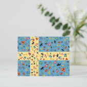 文化アイコン郵便はがきが付いているスウェーデンの旗 ポストカード (スタンド正面)