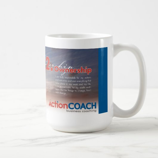 文化コーヒー・マグの14ポイント- #2を指して下さい コーヒーマグカップ (右)