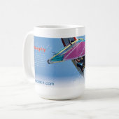 文化コーヒー・マグの14ポイント- #3を指して下さい コーヒーマグカップ (正面左)