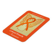 文化ダイバーシティ認識度リボンエンジェルマグネット マグネット (左側)