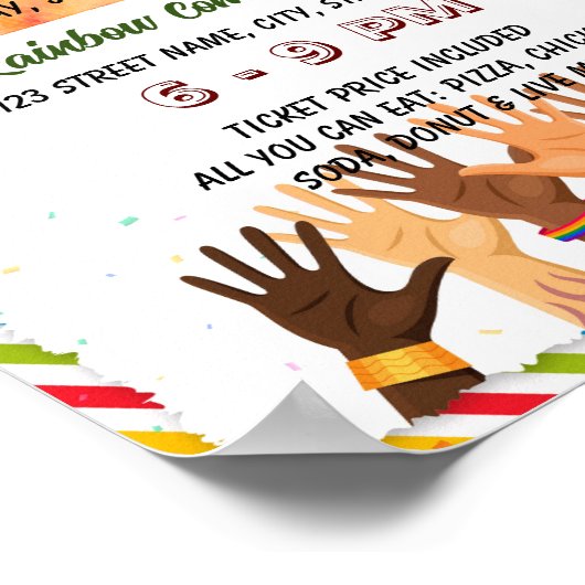 文化ダイバーシティ・デイイベントチラシのポスター ポスター (角)