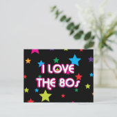 文化ポップ・アートのレトロ私は80年代が大好き ポストカード (スタンド正面)