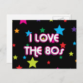 文化ポップ・アートのレトロ私は80年代が大好き ポストカード (正面/裏面)