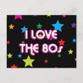 文化ポップ・アートのレトロ私は80年代が大好き ポストカード (正面)