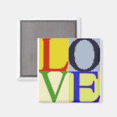 文化ポップ・アートの愛 マグネット (正面/裏面)