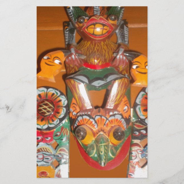 文化ユニーク芸術 – スリランカ/インドネシアデザイン (正面)