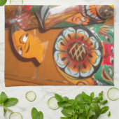 文化ユニーク芸術 – スリランカ/インドネシアデザイン キッチンタオル (折り畳み)