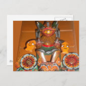 文化ユニーク芸術 – スリランカ/インドネシアデザイン ポストカード (正面/裏面)