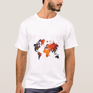 文化世界地図 Tシャツ