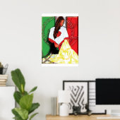 文化女子 ポスター (ホームオフィス)