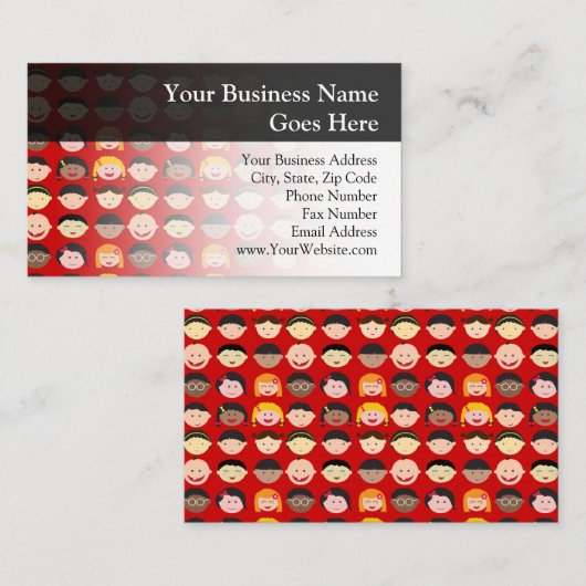 文化数々のの子ども 名刺 (正面/裏面)