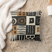 文化民族泥地アフリカプリント クッション (ブランケット)