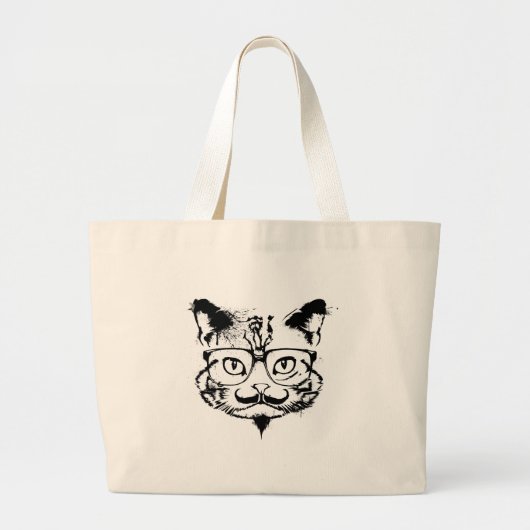 文化猫 ラージトートバッグ (正面)