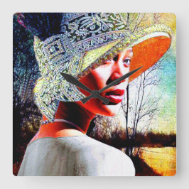 文化的な優雅さ スクエア壁時計