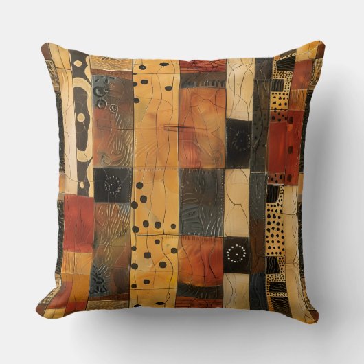 文化的な幾何学的エッセンス クッション (正面)