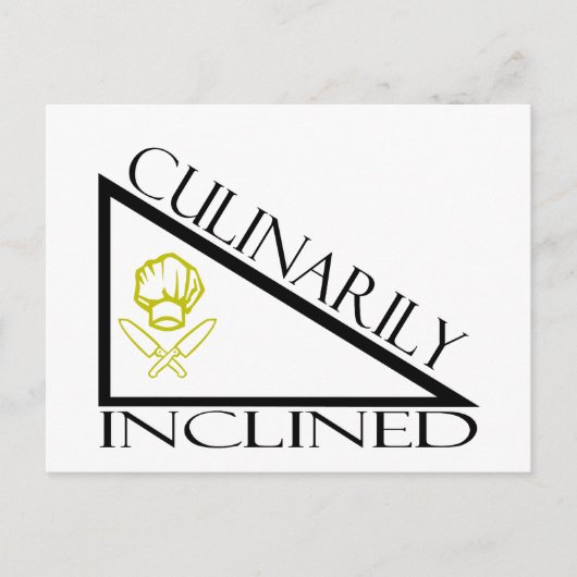 文化的に傾いている ポストカード (正面)