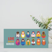 文化祝多様性イベント招待状 招待状 (スタンド正面)