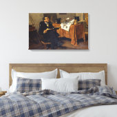 文化芸術の恋人(ジョバンニ・ボルディーニ) キャンバスプリント (インサイチュ (寝室))