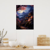 文化芸術日本のの受け入絵画れ ポスター (キッチン)