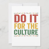 文化黒人歴史月間のギフトのためにやれ サンキューカード (正面)