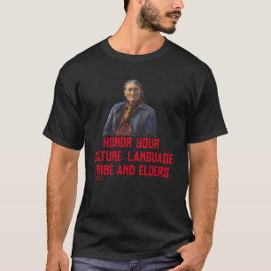 文化、言語、部族、長老を敬う Tシャツ
