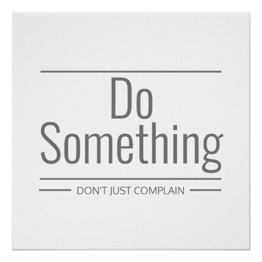 文句ばかり言わないことをする ポスター (正面)