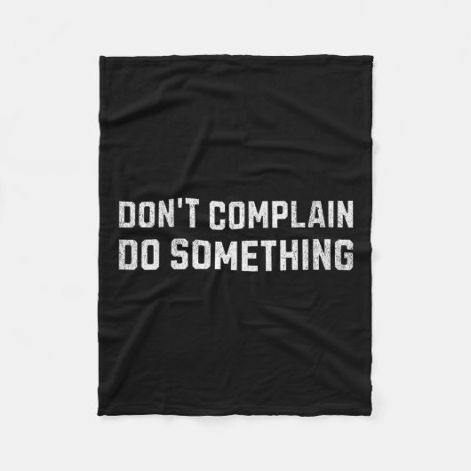 文句を言う何かをする – Kamala Harris - Tim W 2024 フリースブランケット (正面)