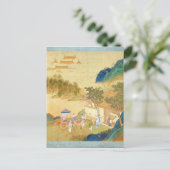 文壇の巨匠を歓迎する皇帝のウーのチタニウム ポストカード (スタンド正面)