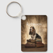 文壇ハウンド キーホルダー (正面)