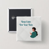 文字あなたの双子 缶バッジ (正面&裏面)