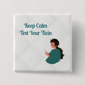 文字あなたの双子 缶バッジ (正面)