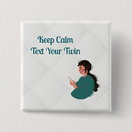 文字あなたの双子 缶バッジ