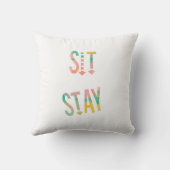 文字おもしろい枕のユーモアの座り込み クッション (裏面)