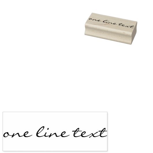 文字お気に入りのの追加 – 1行手書きフォント ラバースタンプ (押印)