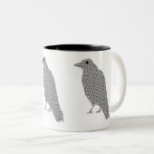 文字からスケッチをクロウ ツートーンマグカップ (正面右)