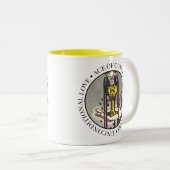 文字が付いているコップのエース ツートーンマグカップ (正面右)