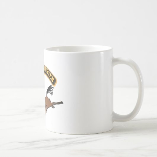 文字が付いているブロンコ破壊者 コーヒーマグカップ (右)