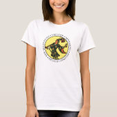 文字が付いている愚か者の女性Tシャツ Tシャツ (正面)