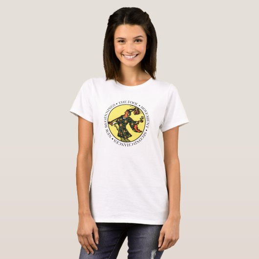 文字が付いている愚か者の女性Tシャツ Tシャツ (正面フル)