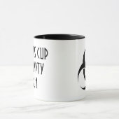 文字が付いている生物学的災害［有害物質］のマグ マグカップ (中央)