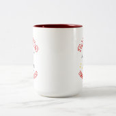 文字が文字ではない ツートーンマグカップ (中央)