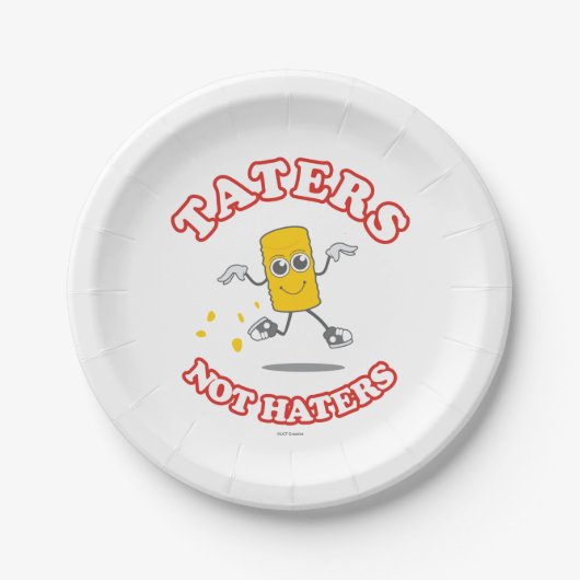 文字が文字ではない ペーパープレート (正面)