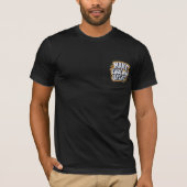 文字が書かれた黒のTシャツ Tシャツ (正面)