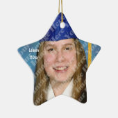 文字とあなた自身の星の写真の記念品を作成して下さい セラミックオーナメント (右)