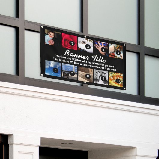 文字とのあなた自身の旗10のイメージを容易に設計して下さい 横断幕 (ビルの外側)