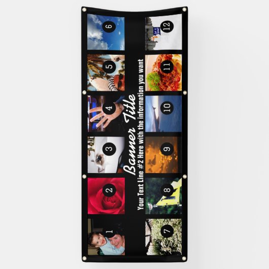 文字とのあなた自身の旗12のイメージを容易に設計して下さい 横断幕 (縦)