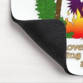 文字との果樹園のロゴ マウスパッド (コーナー)