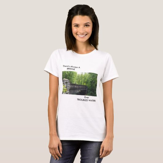 文字との橋景色 Tシャツ (正面フル)